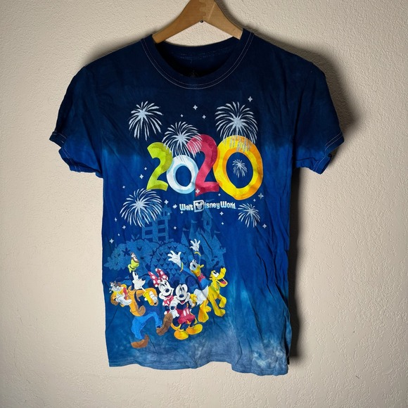 Disney Tops - Walt Disney World 2020 Tie Dye T-Shirt Mickey &‎ Friends Fireworks Women's